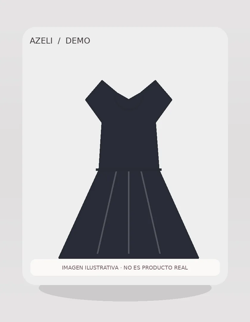 [DEMO] Vestido negro elegante — vista adicional ilustrativa