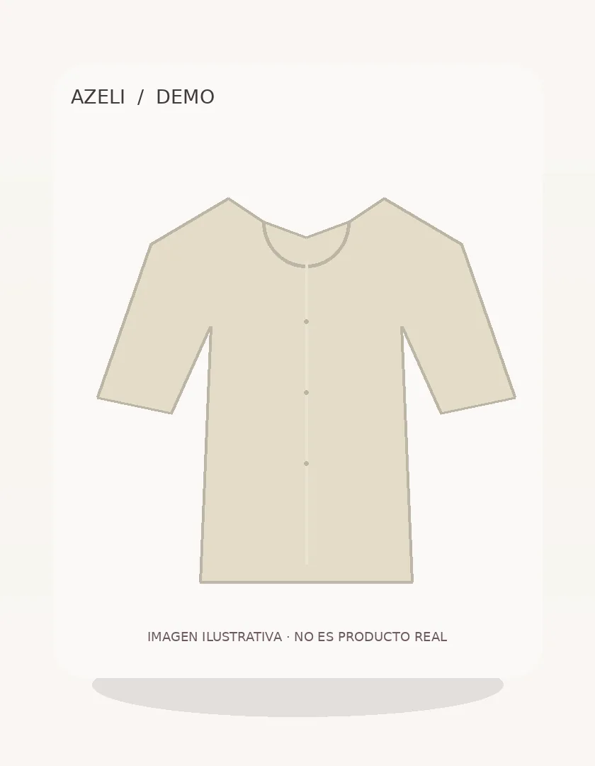 [DEMO] Blusa romántica marfil — vista adicional ilustrativa