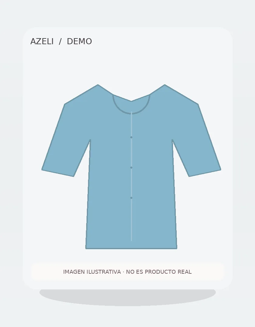 [DEMO] Camisa oversize celeste — vista adicional ilustrativa
