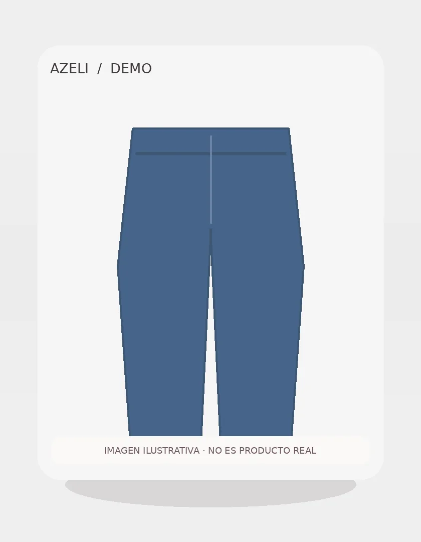 [DEMO] Jean tiro alto azul