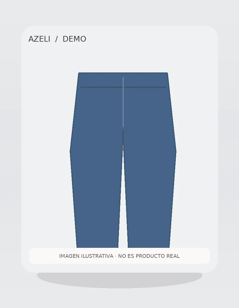 [DEMO] Jean tiro alto azul — vista adicional ilustrativa