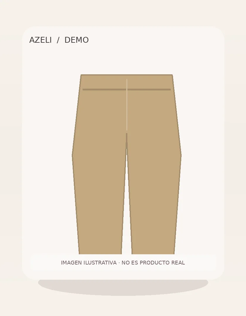 [DEMO] Pantalón sastre beige — vista adicional ilustrativa