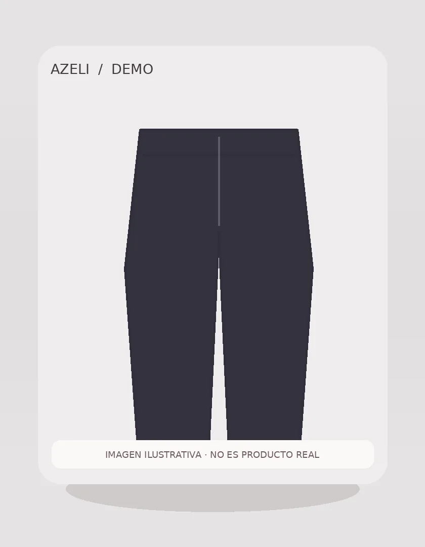 [DEMO] Pantalón palazzo negro — vista adicional ilustrativa