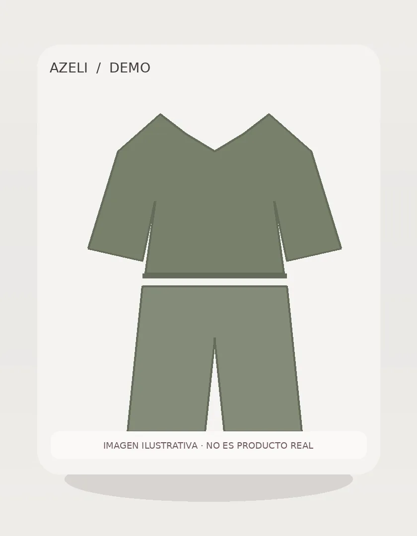 [DEMO] Conjunto dos piezas oliva — vista adicional ilustrativa