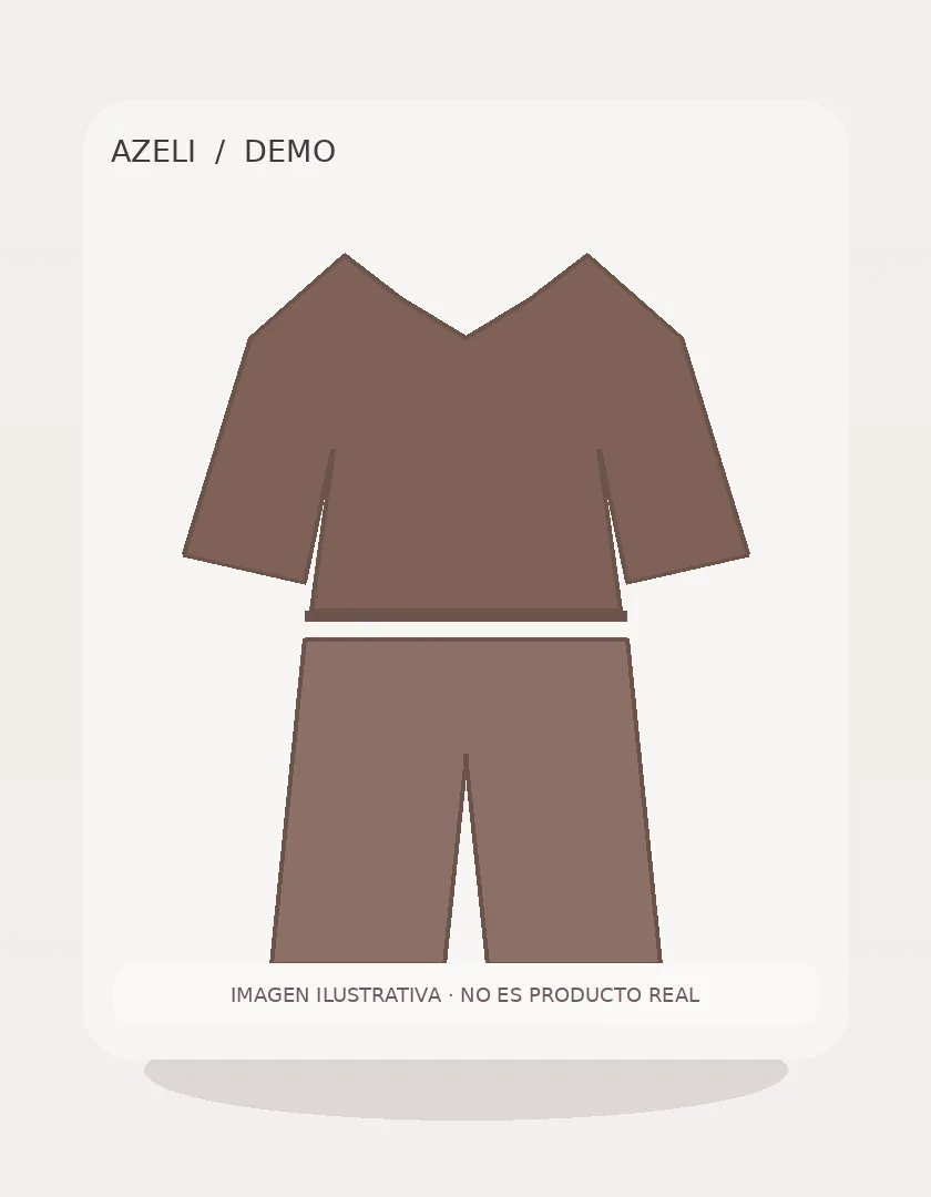 [DEMO] Conjunto elegante chocolate