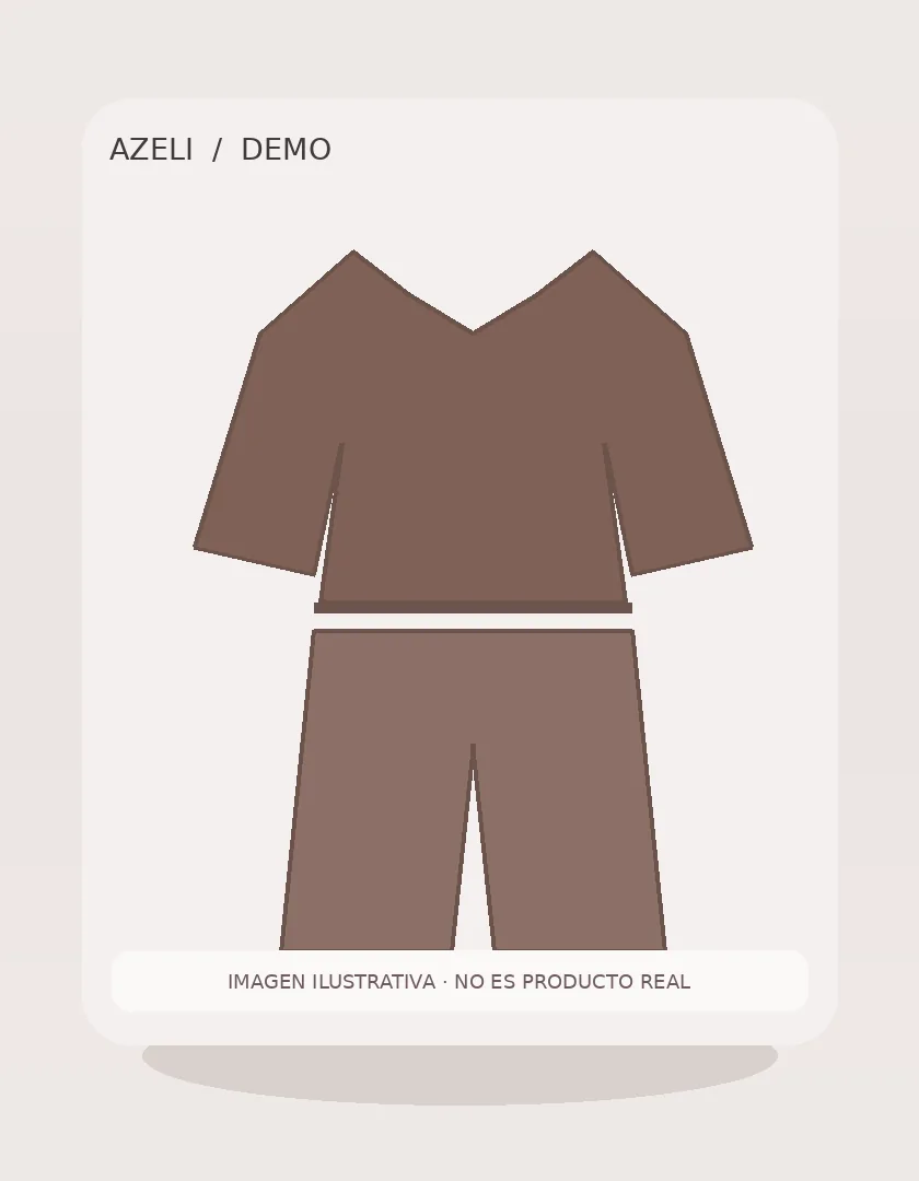 [DEMO] Conjunto elegante chocolate — vista adicional ilustrativa